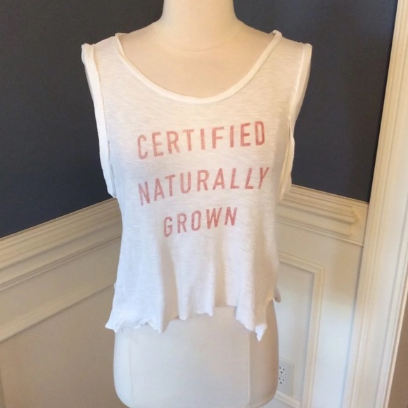 B Original Top White Stretchy Tank Graphic Womens Small - Picture 3 of 11